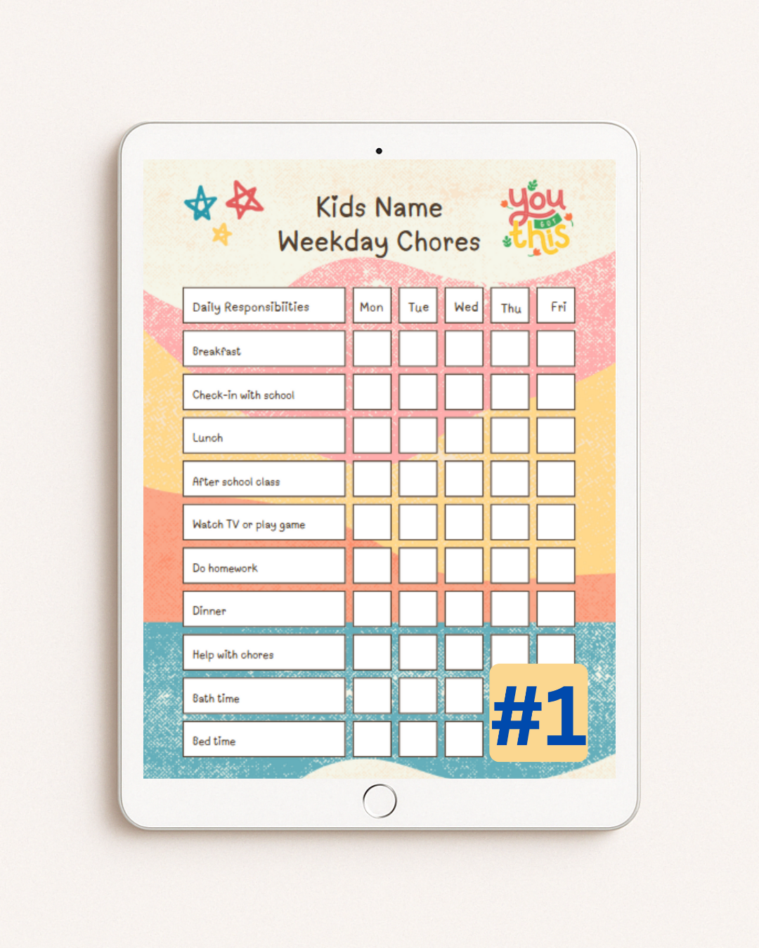 LoweRoots Daily Routine Charts