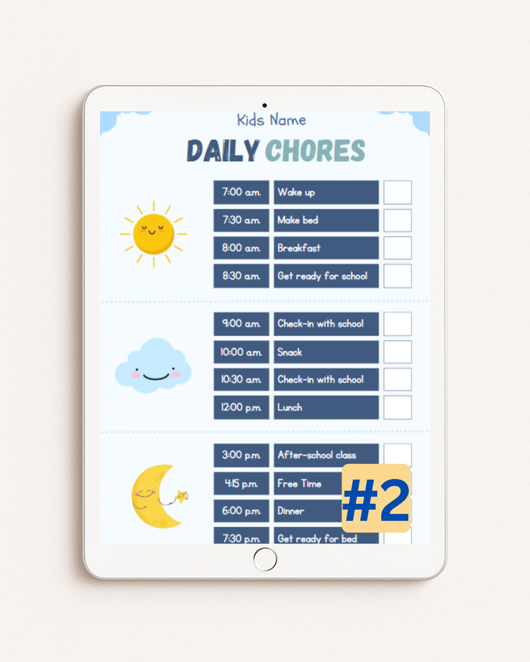 LoweRoots Daily Routine Charts